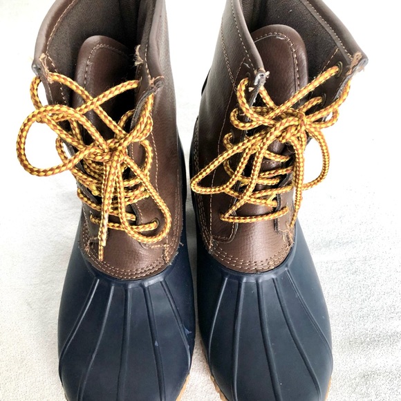 LEATHER WOMENS DUCK BOOTS SIZE 11 - Picture 5 of 9